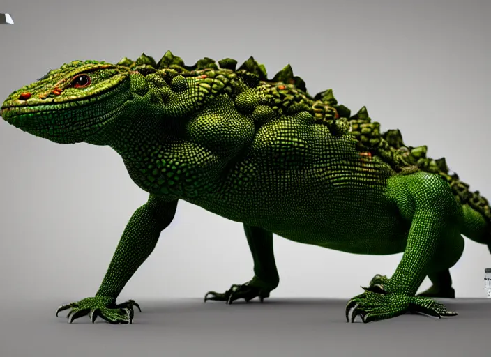 Image similar to melon lizard, naturel, symmetrical face, hyper detailed, digital sculpture, trending in artstation, cinematic lighting, studio quality, smooth render, unreal engine 5 rendered, octane rendered