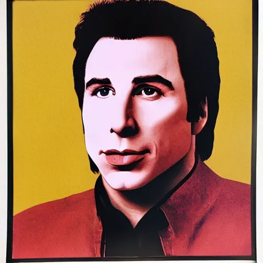 Image similar to John travolta by Warhol