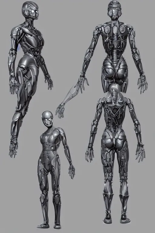 Image similar to symmetry!! full body female human anatomy concept, greeble panels, gun metal grey, cyborg limbs, doctor octopus, digital art, in the style of ben lol, brian sum, ramil sunga, herbert lowis, furio tedesschi, christopher cao, artstation, pinterest, deviantart, photoshop, octane render, unreal engine