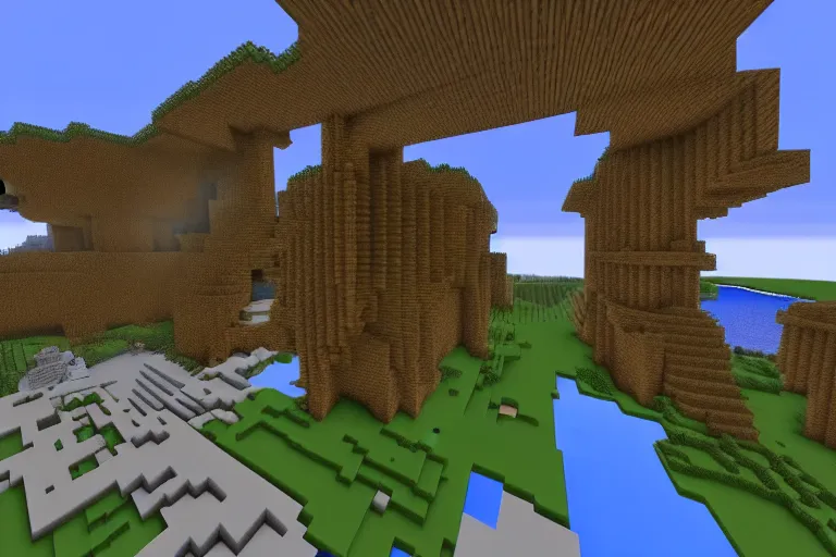 Image similar to minecraft aether, heaven in minecraft, angelic lighting, absolutely breathtaking and beautiful