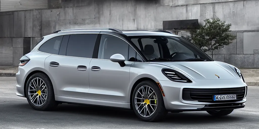 Image similar to “2021 Porsche Minivan, ultra realistic, 4K, high detail”