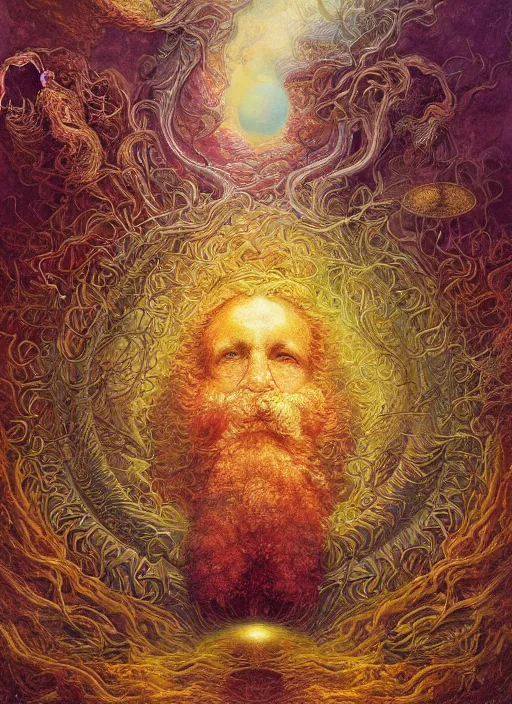 Image similar to abiogenesis, by ernst haeckel and agostino arrivabene and robert hooke and joaquin sorolla, vivid colours, atmospheric, digital painting, artstation, concept art, smooth, sharp focus, illustration, digital painting