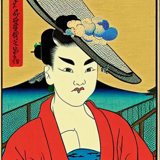 Prompt: post impressionism meets pop art meets ukiyo - e