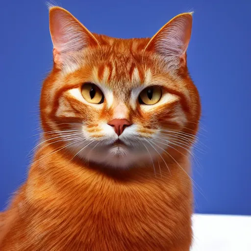 Prompt: Official Portrait of United States President Red tabby cat
