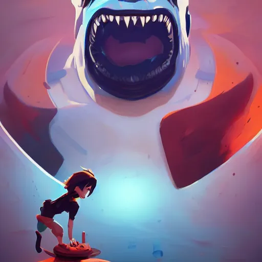 Prompt: face icon stylized minimalist street sharks, loftis, cory behance hd by jesper ejsing, by rhads, makoto shinkai and lois van baarle, ilya kuvshinov, rossdraws global illumination