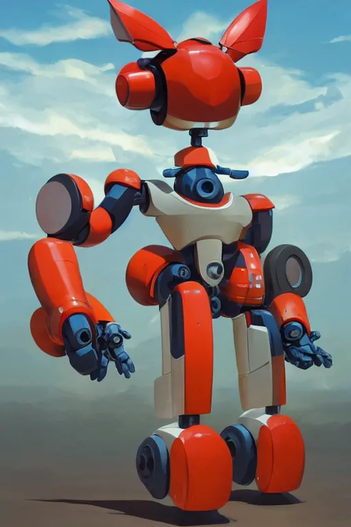 Image similar to metabots medabots medarotto medarot robot minimalist comics, behance hd by jesper ejsing, by rhads, makoto shinkai and lois van baarle, ilya kuvshinov, rossdraws global illumination ray tracing hdr radiating a glowing aura