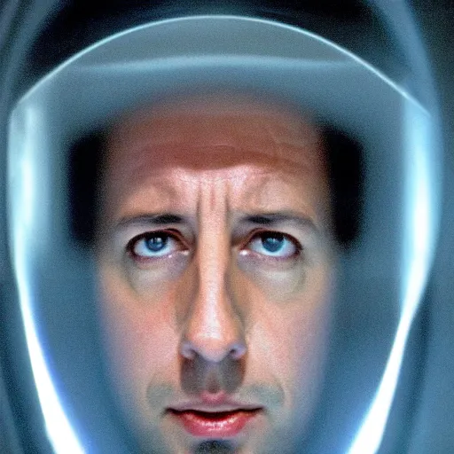 Image similar to adam sandler in 2 0 0 1 : a space odyssey, 4 k hd film still