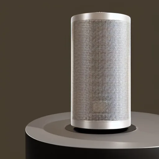 Prompt: a water dispenser made by bang and olufsen, speaker design, dispenser design, product design, octane render, high definition