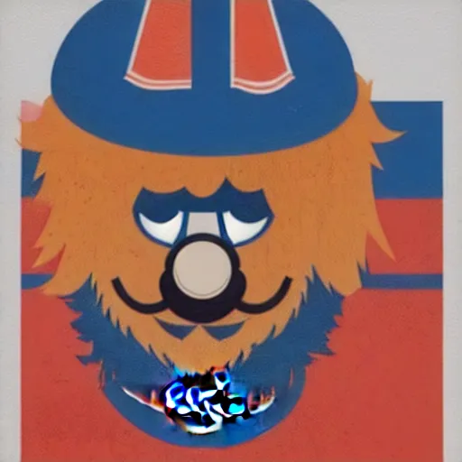 Image similar to Montreal Canadiens Mascot Youppi Habs Profile Picture by Sachin Teng, asymmetrical, Organic Painting , Matte Painting, geometric shapes, hard edges, graffiti, street art,:2 by Sachin Teng:4