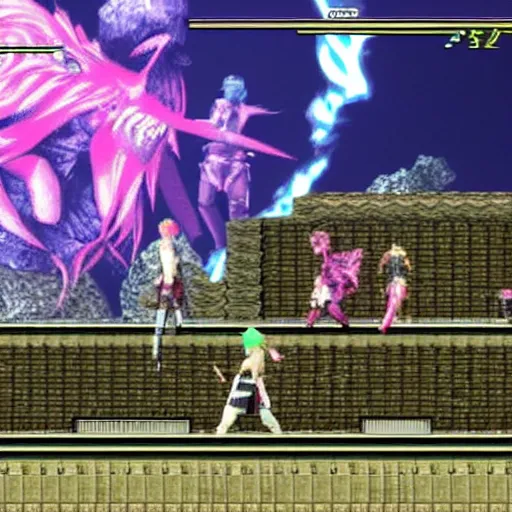 Image similar to final fantasy xiii for nes