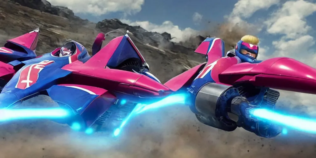 Image similar to film still from the new live - action netflix movie adaptation,'f - zero'