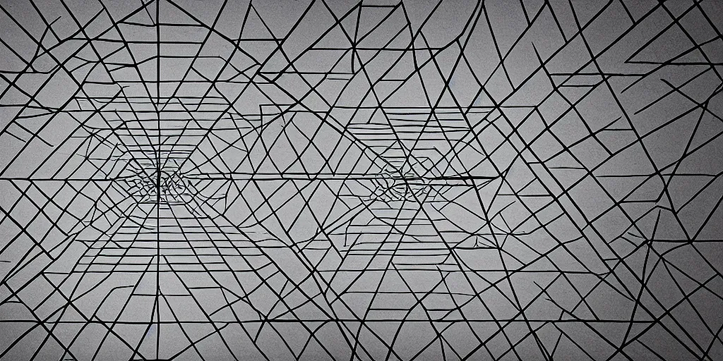 Prompt: pyramidal lines