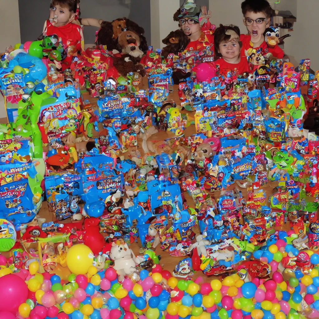 Image similar to a very funny strar wars toys party