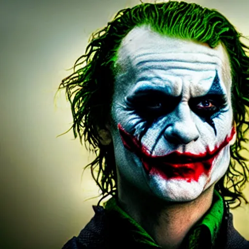 Image similar to The joker in Vikings 4K quality super realistic