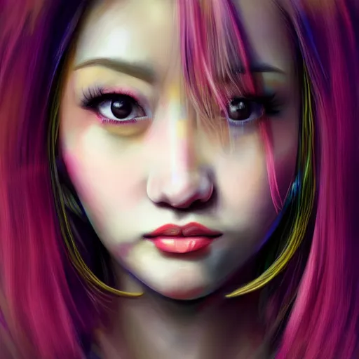 Image similar to realistic portrait of yasuho hiros, featured on artstation, matte painting