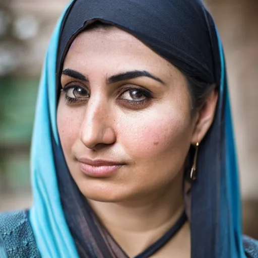 Prompt: A hyperdetailed portrait of an Iranian woman, DSLR photograph