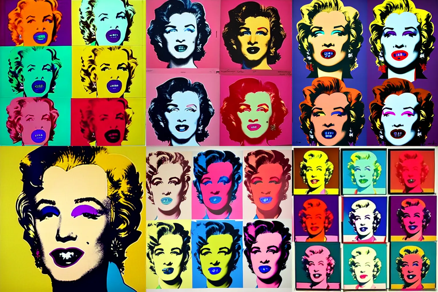 Prompt: artwork by andy warhol,