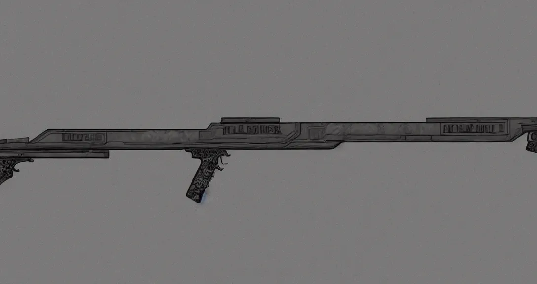 Image similar to Aztec Shotgun, Render, Concept Art