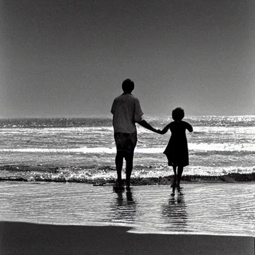 Image similar to Barbara Schöneberger, 1990, walking on the beach. Award-winning photograph.