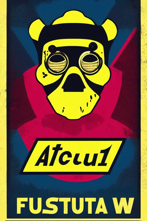 Image similar to fallout 7 6 retro futurist illustration art by butcher billy, sticker, colorful, illustration, highly detailed, simple, smooth and clean vector curves, no jagged lines, vector art, smooth andy warhol style