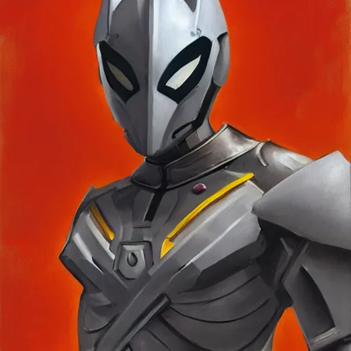 Image similar to greg manchess portrait painting of armored spiderman ultraman grey fox from metal gear cyborg gay japanese - american hybrid as overwatch character, medium shot, asymmetrical, profile picture, organic painting, sunny day, matte painting, bold shapes, hard edges, street art, trending on artstation, by huang guangjian and ail elvgren and sachin teng