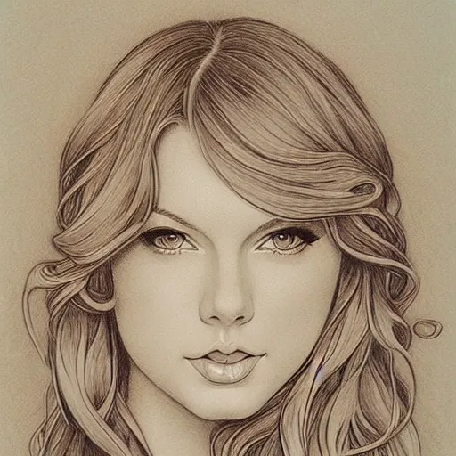 Taylor Swift Colored Pencil Drawing by sinthadj on DeviantArt