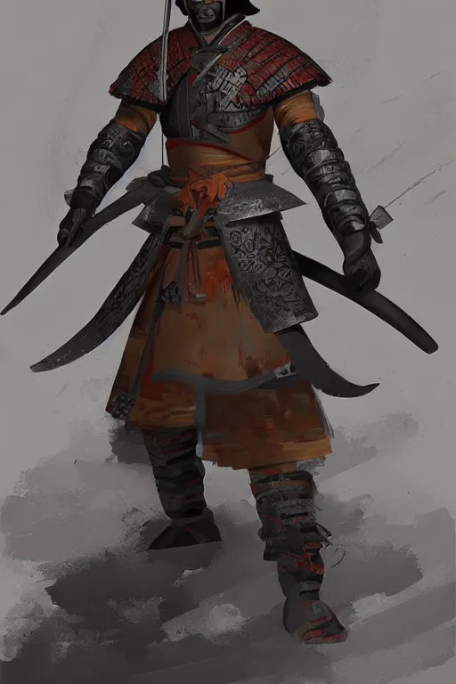 Image similar to samurai warrior by ariel perez from artstation