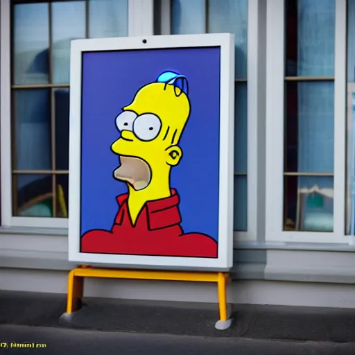 Image similar to Homer Simpsons as a person, XF IQ4, 150MP, 50mm, F1.4, ISO 200, 1/160s, natural light