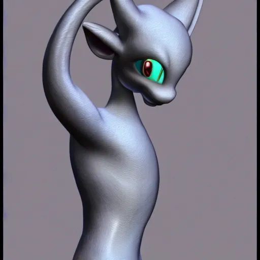 Image similar to mewtwo photorealistic