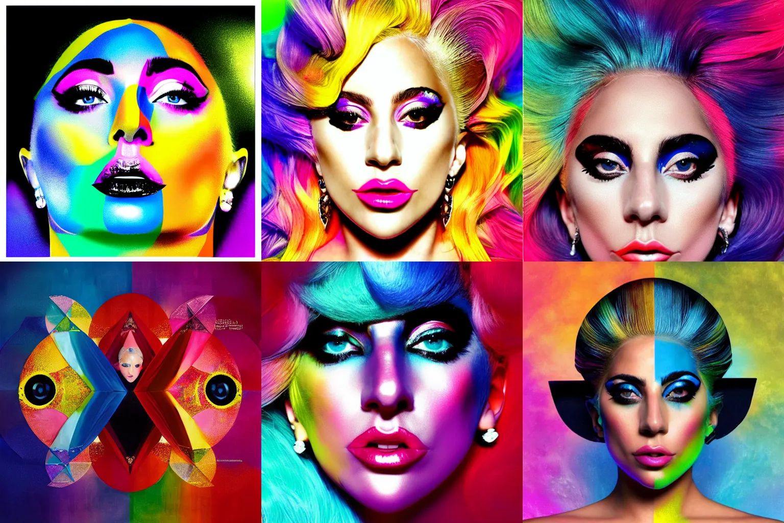 Prompt: lady gaga chromatica cover art