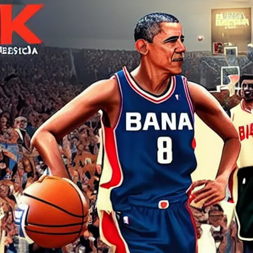 Image similar to barack obama in nba 2 k