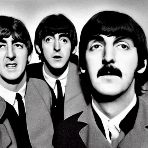 Image similar to the beatles are aliens