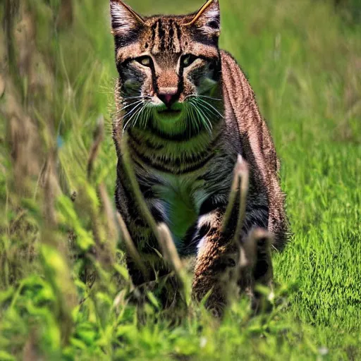 Prompt: wild giant saber cat nature photography hd