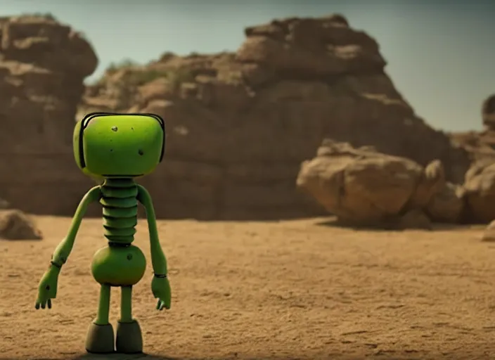 Prompt: film still of gir in the new scifi movie, 4 k