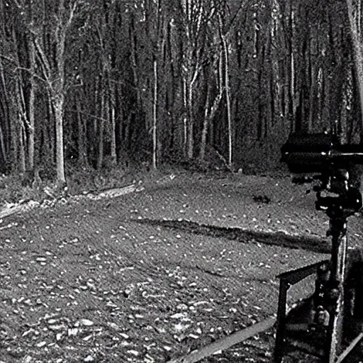 Image similar to scary creature caught on nightvision trailcam footage