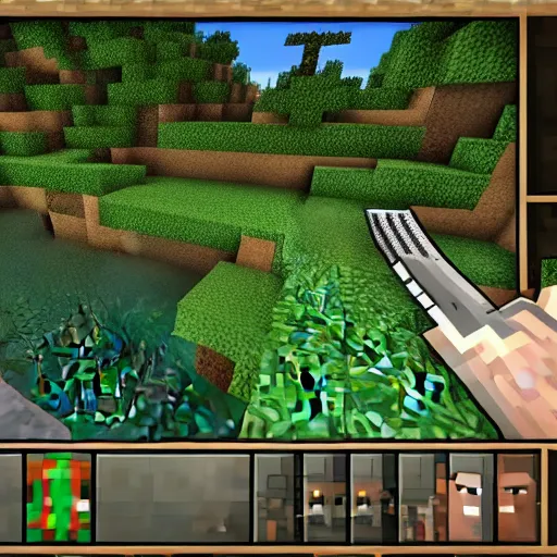 Image similar to minecraft in game screenshot