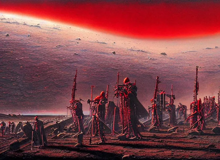 Prompt: blood music, matte painting, peter elson