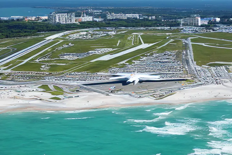 Image similar to airport at the beach