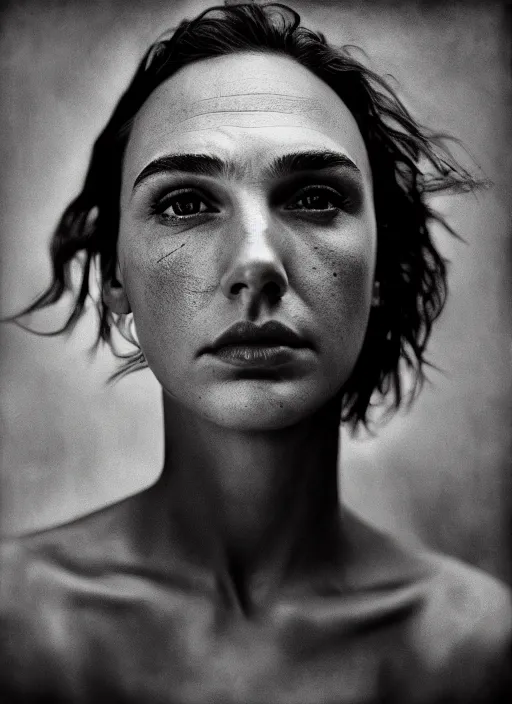 Image similar to portrait of ugly gal gadot by lee jeffries, headshot, detailed, award winning, sony a 7 r