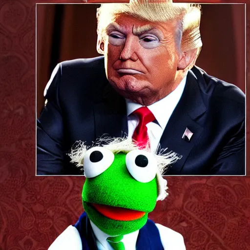 Prompt: Donald Trump as a Muppet