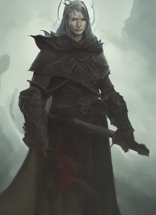 portrait painting of evil fantasy male cleric warrior | Stable ...