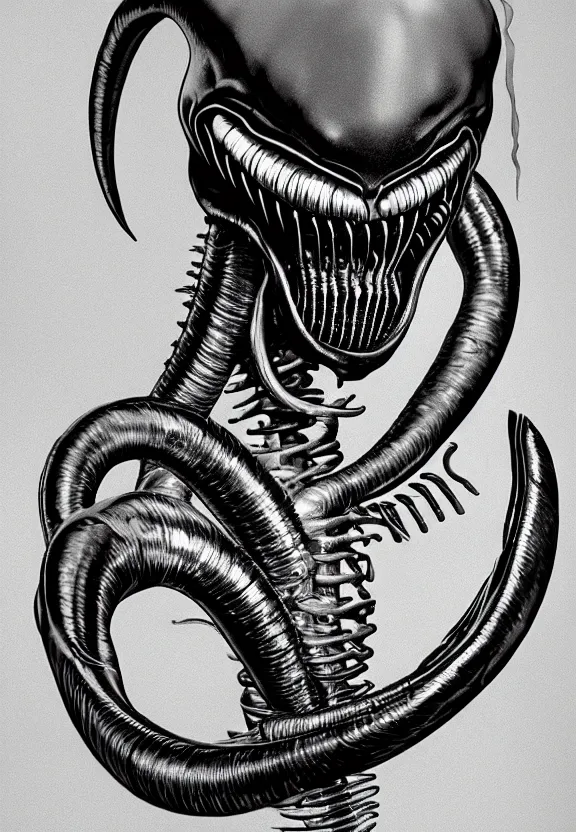 Image similar to one famous person, simple, simplicity, subgenius, x - day, weird stuff, occult stuff, knives, giger ’ s xenomorph, illuminati, gem tones, hyperrealism, studio lighting