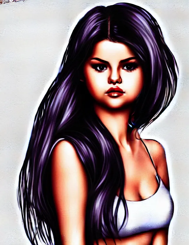 Image similar to Selena Gomez by Artgerm