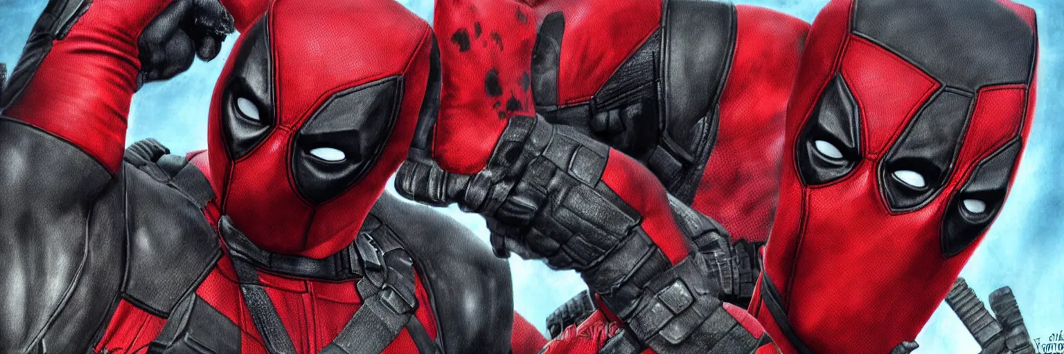 Prompt: deadpool art, high detail, high definition, photorealistic, hdr, rtx,