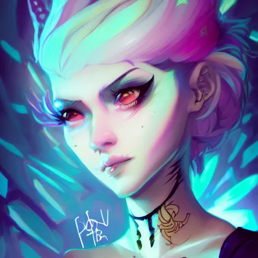 Image similar to a portrait of a beautiful punkrock girl, art by lois van baarle and loish and ross tran and rossdraws and sam yang and samdoesarts and artgerm and saruei, digital art, highly detailed, intricate, sharp focus, Trending on Artstation HQ, deviantart, unreal engine 5, 4K UHD image