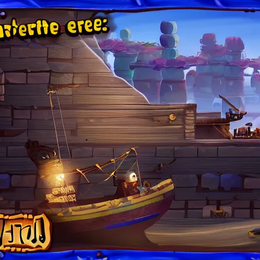 Prompt: hedgehog on a ship in seqa of thieves, game, screenshot, epic