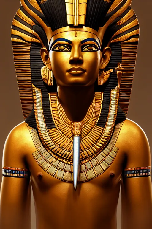 Image similar to egypt god osiris, god of the underworld, highly detailed, d & d, fantasy, highly detailed, digital painting, trending on artstation, concept art, sharp focus, illustration, global illumination, ray tracing, realistic shaded, art by artgerm and greg rutkowski and fuji choko and viktoria gavrilenko and hoang lap, sunny