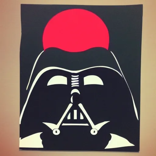 Image similar to darth vader drawn by a child