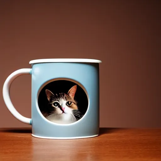 Image similar to a cup full of cats, a cat inside of a mug, high definition, beautiful award winning photography, 8 k.