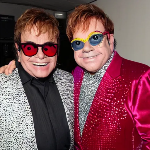 Image similar to juan gabriel meets elton john